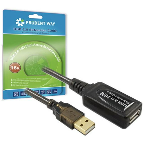 Prudent Way Câble d'Extension USB 2.0 de 16 Pieds