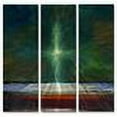 thumbnail image 2 of All My Walls 'Green Light Guide' by Toni Grote 3 Piece Painting Print Plaque Set, 2 of 4