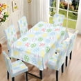 thumbnail image 2 of TSOVTHRID Colorful Easter Eggs Print Tablecloth with Stretch Dining Chair Slipcover Set Washable Chair Protector Cover Table Cloth for Banquet Party Home Easter Decor, 7 Pcs, 2 of 6