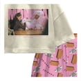 thumbnail image 3 of Pijama Friends para Mujer, Cuello Redondo Manga Corta con Short Multicolor Talla G 2 Piezas, 3 of 4
