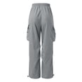 thumbnail image 3 of Kids Cargo Pants With Multiple Pockets for Boys Girls Outdoor Casual Play Everyday Comfortable, 5-6 Years, Grey, 3 of 8