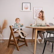 hauck Alpha+ Adjustable Wooden High Chair Set, Walnut