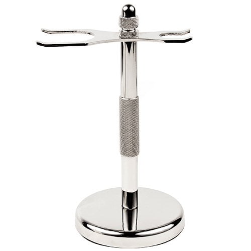 Rasoir de Sécurité à 2 Broches et Support de Brosse à Raser avec Base Lourde Doublée de Feutre