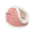 thumbnail image 6 of Soft Plush Winter Earmuffs Ear Covers Ear Warmers Ear Protection Furry Cute Headband for Women Men Adult Kids Skiing Traveling Cold Weather Pink, 6 of 8