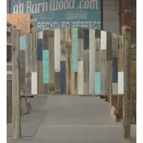 Allbarnwood Rustic Cottage Style Rustic Headboard Queen Sized Bed