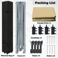 thumbnail image 6 of MASTERCANOPY 13 x 13ft Pop-up Canopy Tent with Auto Extending Eaves, Brown Khaki Two-Tone, 6 of 8