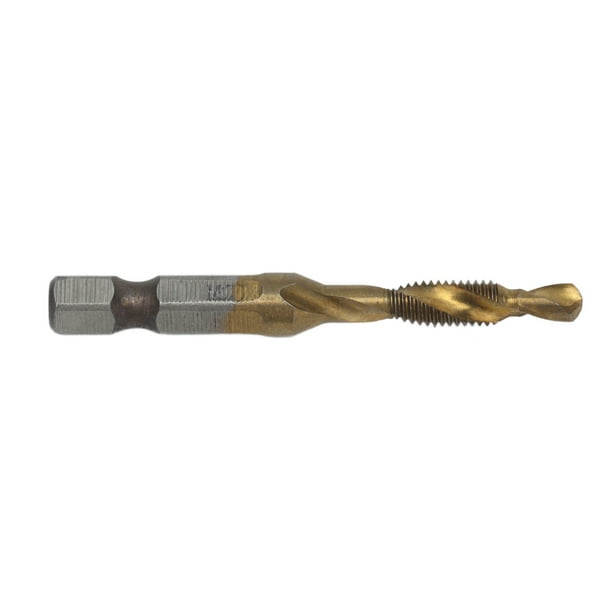 Brocas de roscar de tornillo métrico, brocas de roscar, herramientas manuales de rosca hexagonal, broca de roscar de taladro combinada, rendimiento lleno de energía