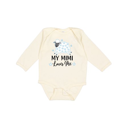 

Inktastic My Mimi Loves Me Baby Lamb Boys or Girls Long Sleeve Baby Bodysuit