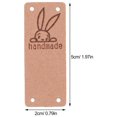 thumbnail image 3 of HLONK 50Pcs Leather Handmade Label Tags Leather Tags Crafts Sewing Labels Small Crochet Labels, 3 of 6