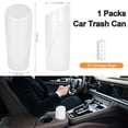 thumbnail image 6 of Car Trash Can, Mini Car Trash Bin with Lid, Leakproof Cup Holder Car Garbage Can with 20 Trash Bags, Vehicle Front Back Seat Organizers and Storage for Car, Home, Office, White, 6 of 7