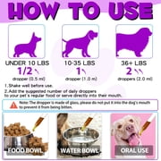 Oimmal 15 in 1 Multivitamin for Dogs, for All Breeds Dogs with Glucosamine Help with Boost Resistance, Digestive & Immune System Support (2 fl oz / 60 ml) - 1Pack Bacon Flavor