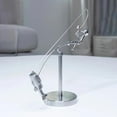 thumbnail image 7 of "Kinetic Fishing Motion Sculpture - Balancing Art Desktop Decor, Stainless Steel Physics Desk Toy for Home Office, Relaxing Kinetic Movement Display" 1PC, 7 of 7