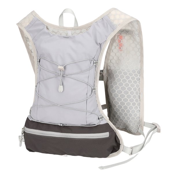 Chaleco Montañismo Mochila Hidratación Transpirable SHIKING NYLON POUS (gris)