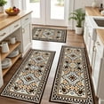 thumbnail image 3 of Eoozwa Farmhouse Kitchen Rugs Set of 3 Washable Throw Rugs with Rubber Backing Non Slip Floor Mats Carpet for Kitchen, Laundry Room, Hallway, 3 of 9
