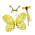 thumbnail image 3 of Disfraz de abeja con alas, accesorio para presentaciones infantiles, cumpleaños y varita para la diadema, 3 of 8