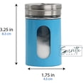 thumbnail image 4 of Servette Home Blue Salt Pepper Shakers Retro Spice Jars Glass - Set of 5, 4 of 7