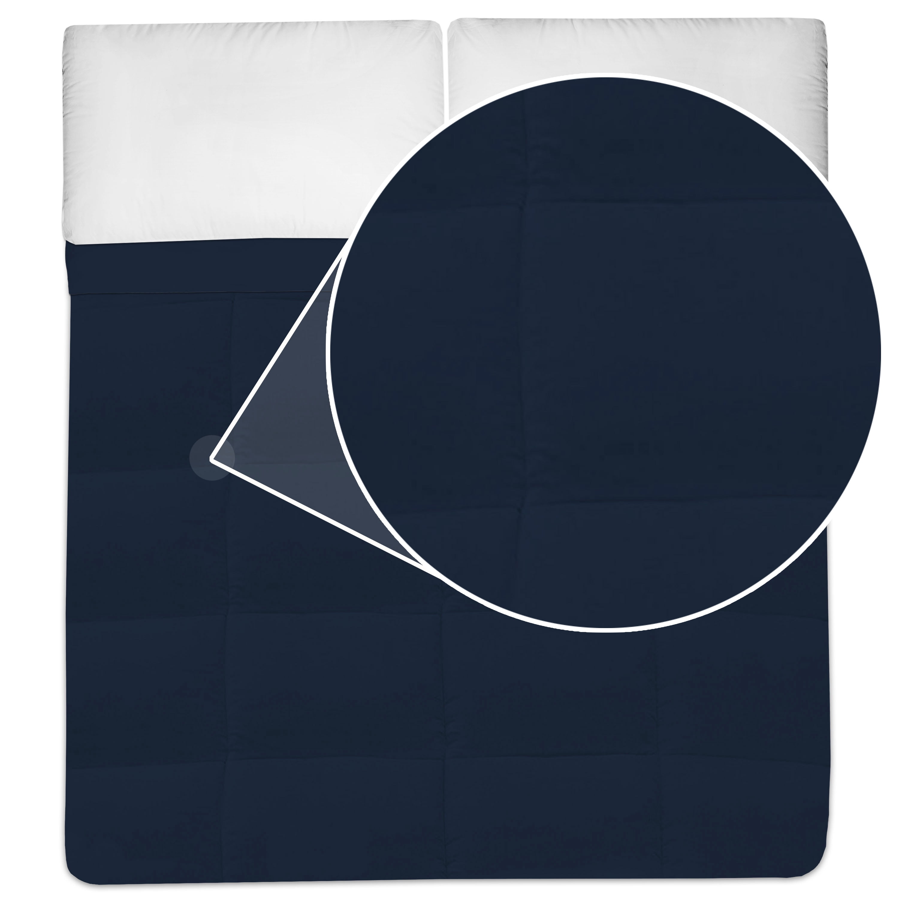 Down Alternative Polyester Box Stitch Microfiber Comforter - Full