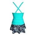thumbnail image 4 of Athletic One Piece Swimsuit for Women Racerback Color Block Bathing Suit Professional Training Swimwear High Impact Sporty Body Suit, 4 of 5