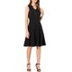 thumbnail image 2 of INSPIRE CHIC Vestido Midi de Verano Sin Mangas de Cuello en V con Botones y Cintura Ajustable Negro L, 2 of 7