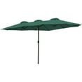thumbnail image 4 of Northlight 15' Outdoor Patio Market Umbrella with Hand Crank, Green, 4 of 6