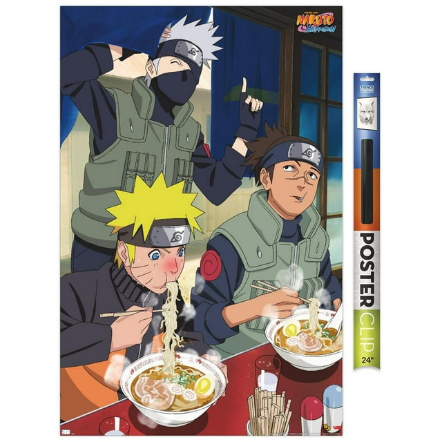 Naruto Shippuden - Food Wall Poster, 22.375" x 34" Framed