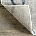 thumbnail image 2 of nuLOOM Boyce Contemporary Leaves Area Rug, 4' x 6', Blue, 2 of 9