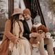 thumbnail image 2 of Gorro de invierno para niños, gorro de esquí grueso y cálido de punto con pompón y bufanda, conjunto de guantes para niñas y niños, 2 of 5