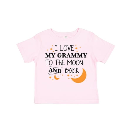 

Inktastic I Love My Grammy to the Moon and Back Gift Toddler Boy or Toddler Girl T-Shirt