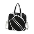 thumbnail image 3 of Bolsa de tenis, bolsa para raquetas, funda para raquetas, portátil, para deportes al aire libre con cremallera, multiusos para raquetas de bádminton, Negro, 3 of 8