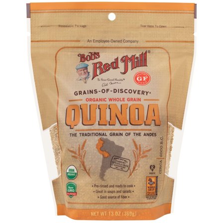 Bobs Red Mill Organic White Quinoa, 13 Ounce -- 5 per case