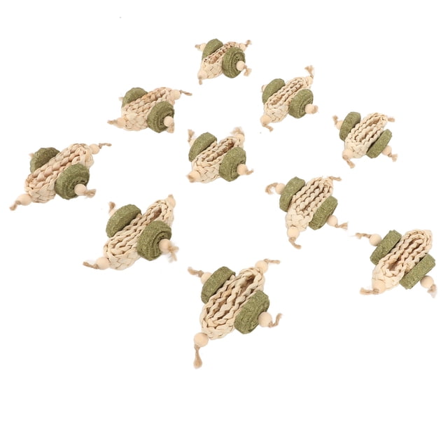 Chewing String, Increase Appetite Small Animal Molar Toy 10pcs Boredom Relief Healthy For Rodents