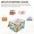 thumbnail image 7 of 16.5x12.6x11.8in Foldable Flip-Top Storage Bin, Dustproof Magic Tape Closure, Ideal for Home & Toy Organization,Butterflies, 7 of 7