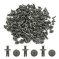 thumbnail image 2 of Unique Bargains 100pcs 8mm Gray Car Plastic Push Type Rivet Retainer Fastener Bumper Pin Clips, 2 of 2
