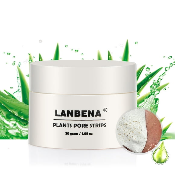 LANBENA Nose Plants Pore Strips for Blackheads,Blackhead Remover Peel off Mask for Face acd Nose,Nose Pore Cleanser Purifying Face Mask,1.05oz