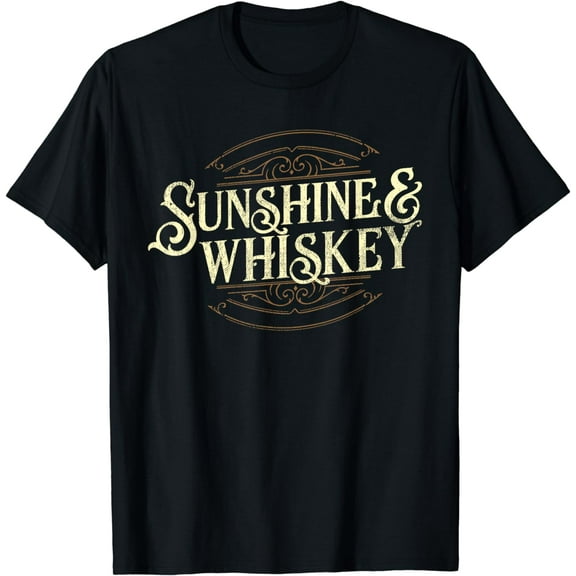 Vintage Sunshine and Whiskey Country Drinking T-shirt