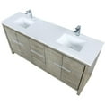 thumbnail image 6 of Lexora Home Lafarre 72" Double Quartz Top Bathroom Vanity with NIckel Faucet, 6 of 13