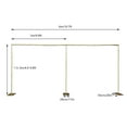 thumbnail image 2 of 6Mx3M Wedding Economy Telescopic Wedding Backdrop Stand Balloon Square Stand Gold, 2 of 12