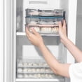 thumbnail image 2 of Food Storage Containers for Freezer and Refrigerator Crisper Drawer Organization Bins, 2 of 5