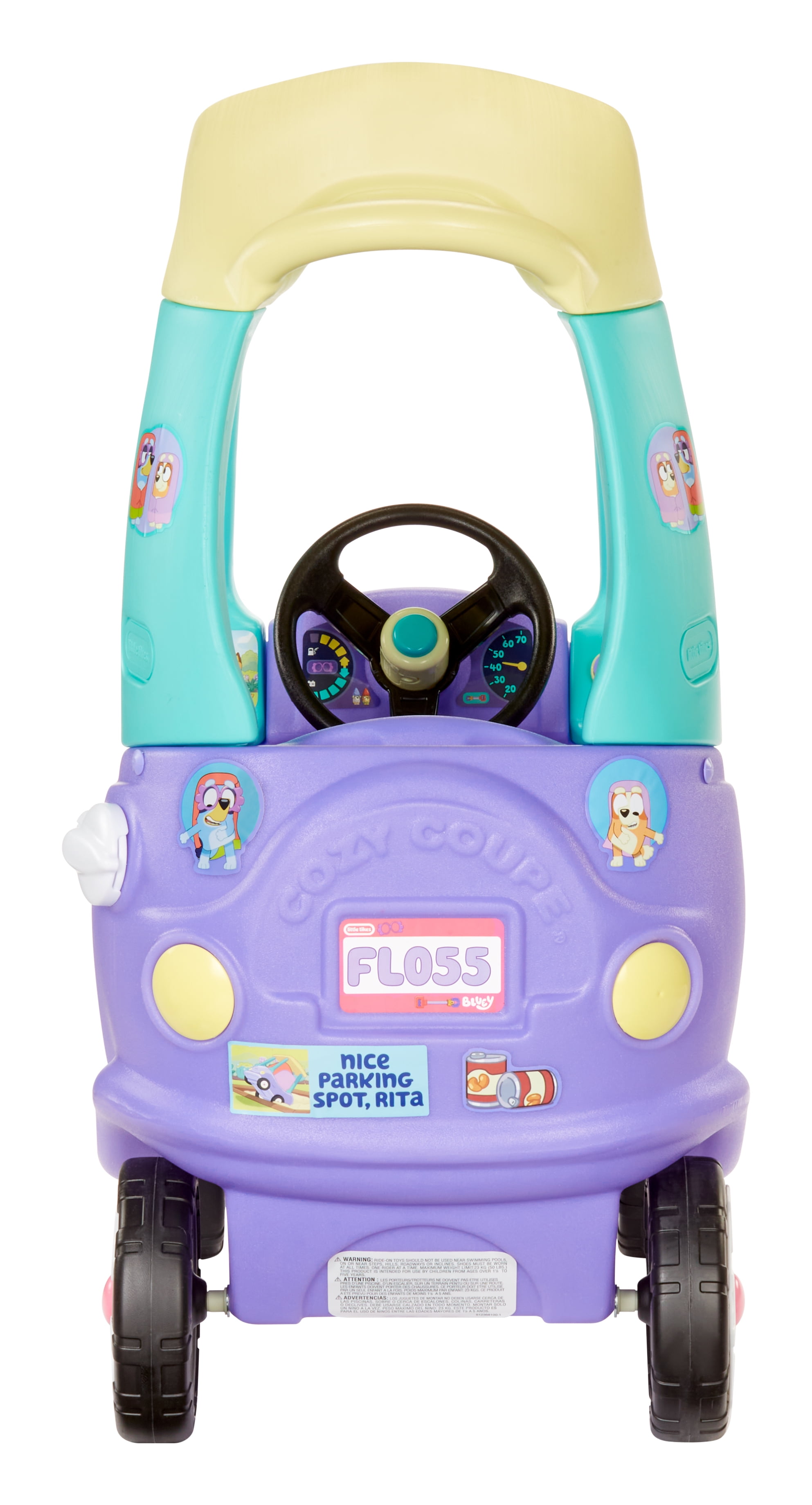 Little Tikes Bluey Grannies Car Coupe with 2 Accessories, Bluey FoottoFloor Rideon, Kids Ages 15  (图3) Little Tikes Bluey Grannies Car Coupe with 2 Accessories, Bluey FoottoFloor Rideon, Kids Ages 15  (图3)