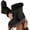 Black, variant on Lace Up Booties, Fleece Collar Boots, Winter Suede Fleece Collar Snow Boots Warm Lace Up Booties Mountain Cabin Vacation Cold Climate Ski Resort Comfort Walking Footwear, Camel 5