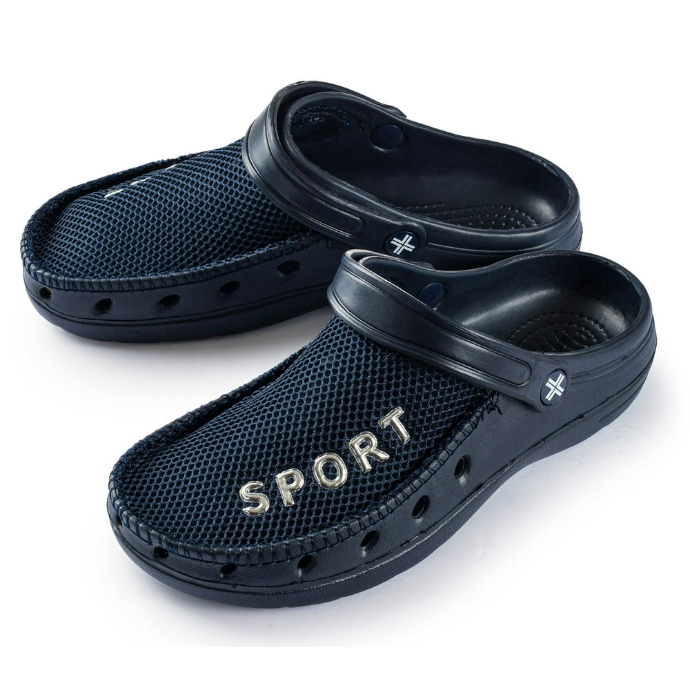 ethics stylish blue rubber clogs for men's