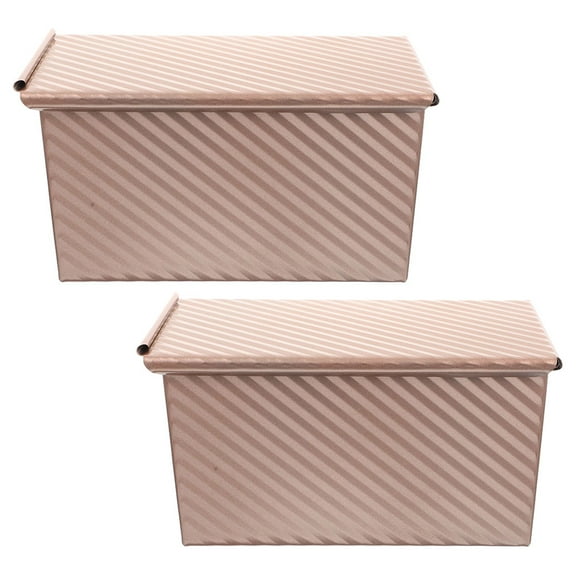 FONDOTIN 2Pcs Hoagie Roll Pan Carbon Steel with Ventilation Holes for Baking