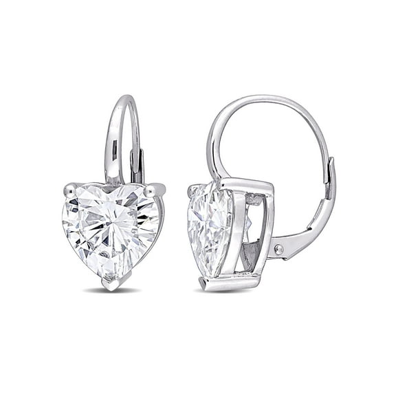 Everly Women's Moissanite 10k White Gold Earrings