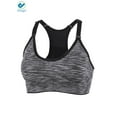 thumbnail image 4 of Deago 3Pack Women's Sports Bra Seamless Stretchy Removable Pads Tank Top Racerback For Yoga Running Fitness Workout, 4 of 9