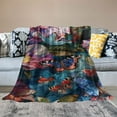 thumbnail image 2 of Chilfamy Butterfly Blanket Gift for Butterfly Blanket Gift for Girls and Women Family Animal Beautiful Butterfly Blanket Super Soft Flannel Throw Blanket for Couch Bed Sofa, 2 of 6