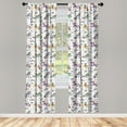 thumbnail image 2 of Ambesonne Unicorn Curtains, Horses Colorful Hairs Art, Pair of 28"x63", Pastel Yellow Seafoam, 2 of 4
