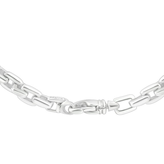 Pompeii Men's Square Link 14k Gold (70gram) or Platinum (131gram) 6.5mm Link Chain