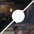 thumbnail image 2 of Cambiar Interruptor táctil inteligente Wi-Fi de 4 pandillas mejorado Emparejamiento fácil Asociación de múltiples controles Luz de fondo ENCENDIDO / APAGADO Control de la aplicación Control de voz Com, 2 of 7