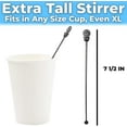 thumbnail image 3 of Avant Grub 7.5" Black Plastic Stir & Plug Sticks for Coffee Cups, 400 Pack, 3 of 4