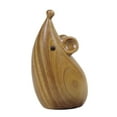 thumbnail image 2 of Tongina Wood Animal Statue Creative Gift Mini Sculpture for Office Indoor Home Decor rat, 2 of 8
